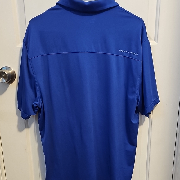 Under Armour Men's Vibrant Blue Polo - Picture 3 of 3